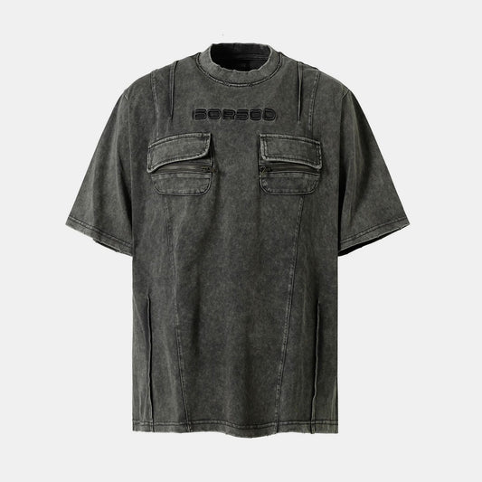 Utility Pocke | Washed T-Shirt - Santo 