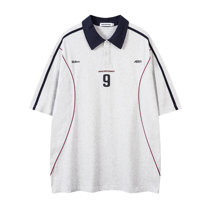 NO.9 | Sporty Polo Soccer Jersey - Santo 