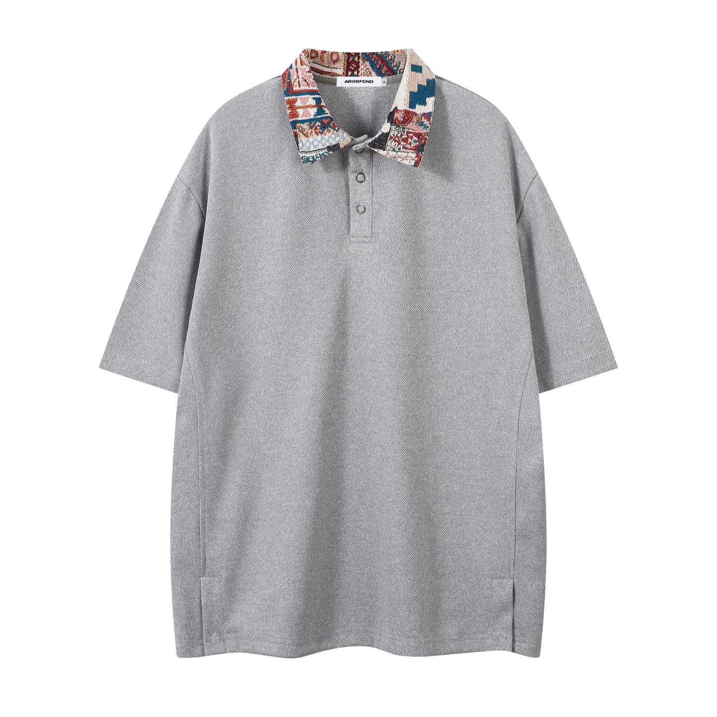 Patchwork Collar Design | Polo Shirt - Santo 