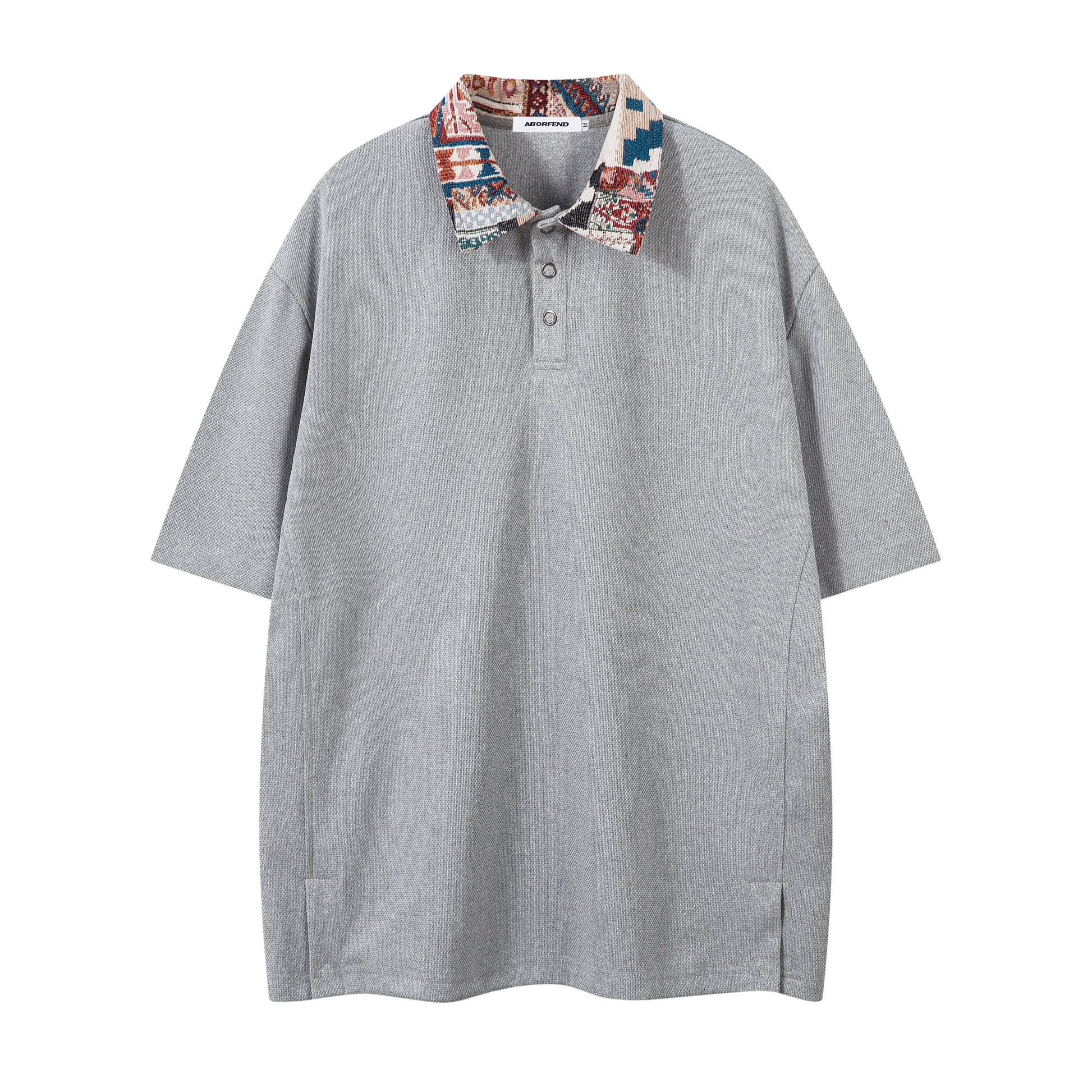 Patchwork Collar Design | Polo Shirt - Santo 