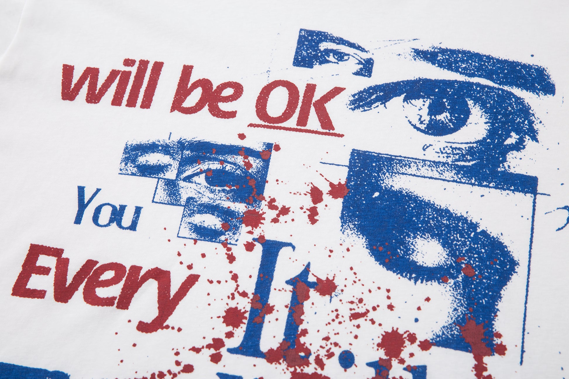 Oversized Eyes Print | Street Sweatshirt - Santo 