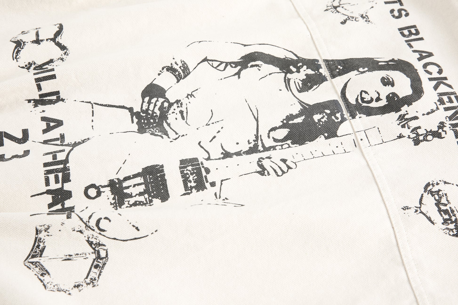 Distressed Washed Graphic | Street Jacket - Santo 