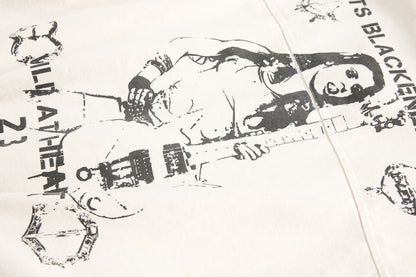 Distressed Washed Graphic | Street Jacket - Santo 