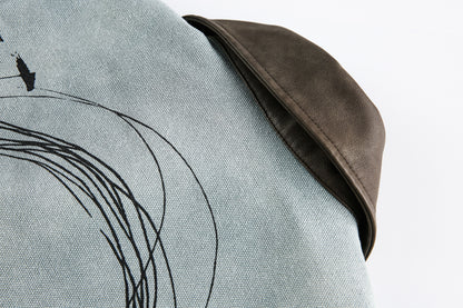 Retro Sketch Print | Detroit Jacket - Santo 