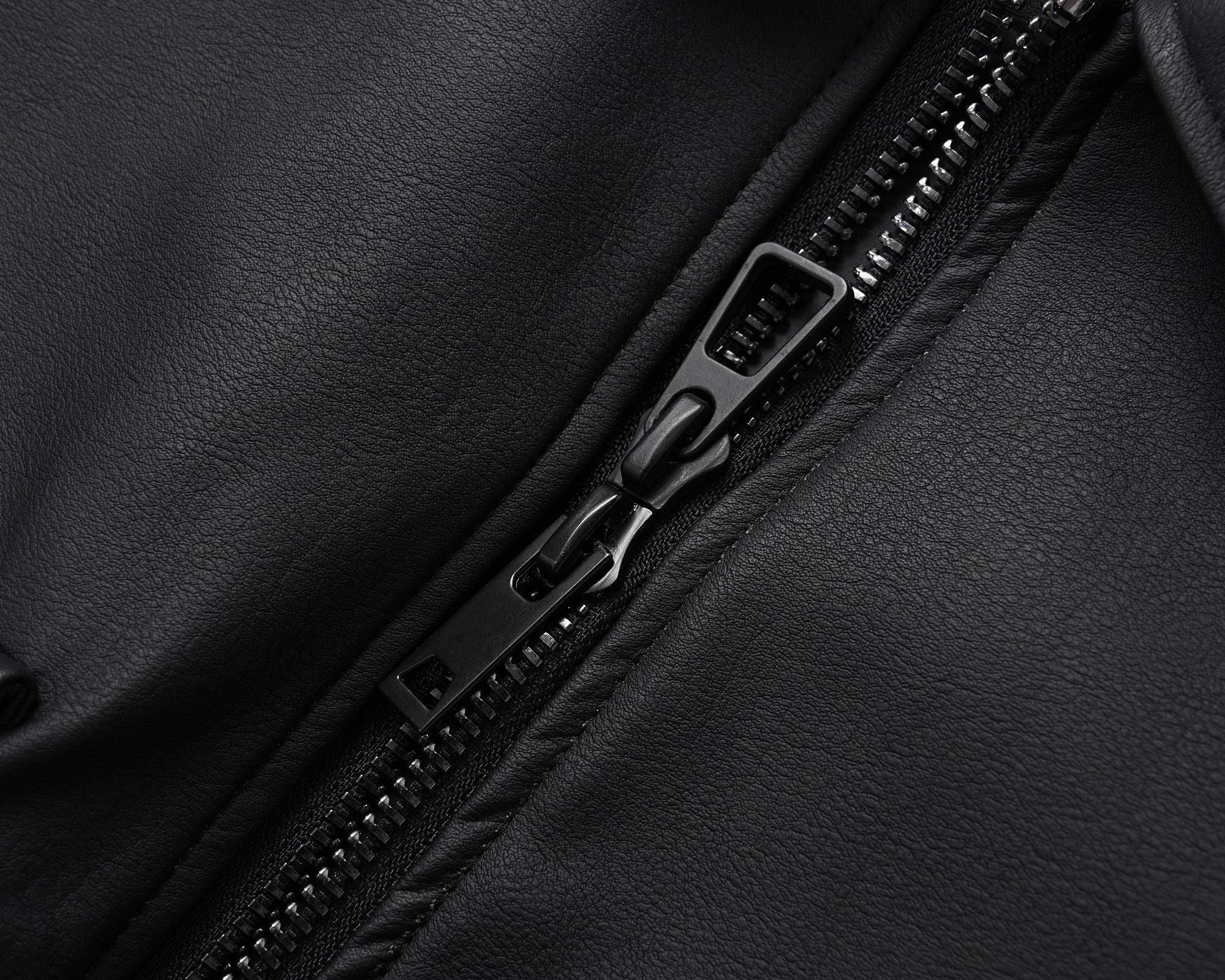 Black Essential | Faux Leather Jacket