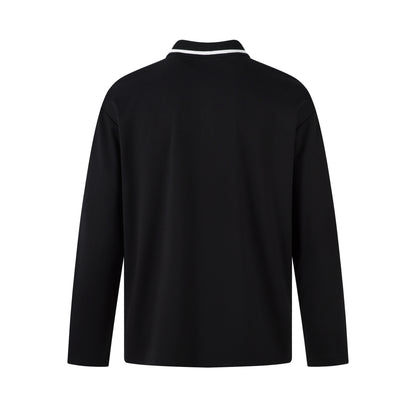 Colorblock Striped Athletic | Polo Sweatshirt - Santo 