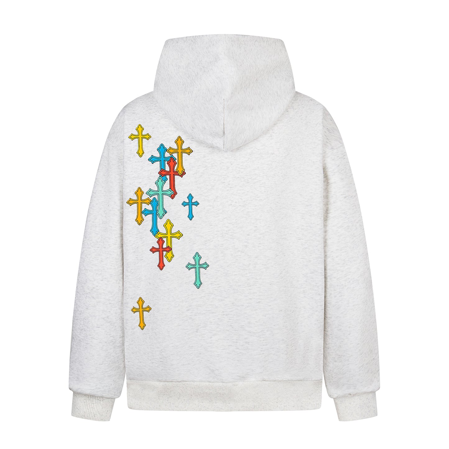 Colorful Cross Patch | Zip-Up Hoodie - Santo 