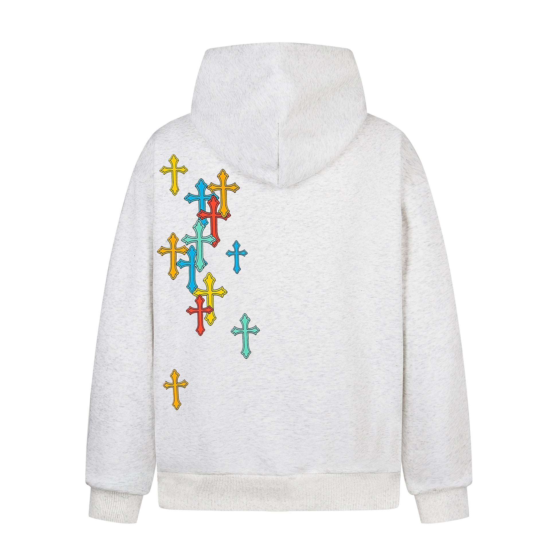Colorful Cross Patch | Zip-Up Hoodie - Santo 