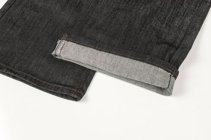 Snake Embroidery | Denim Jeans - Santo 