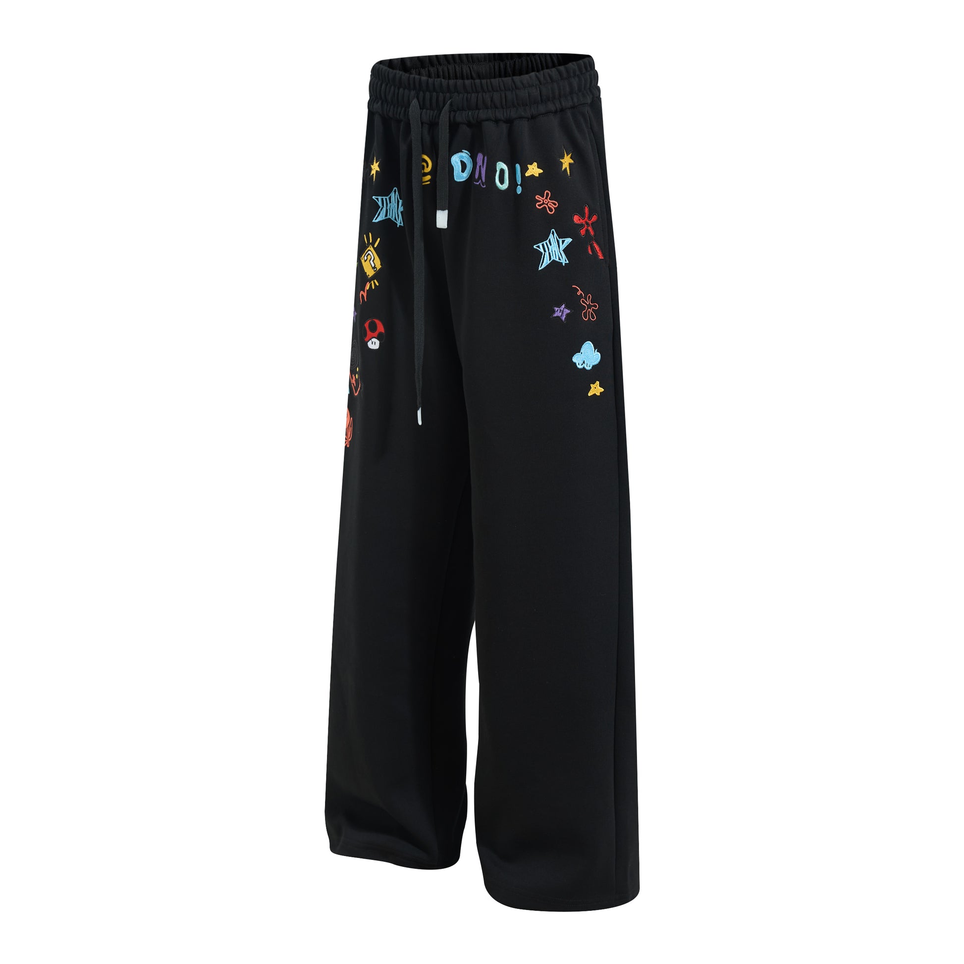 Cartoon Patch Decor | Loose Sweatpants - Santo 