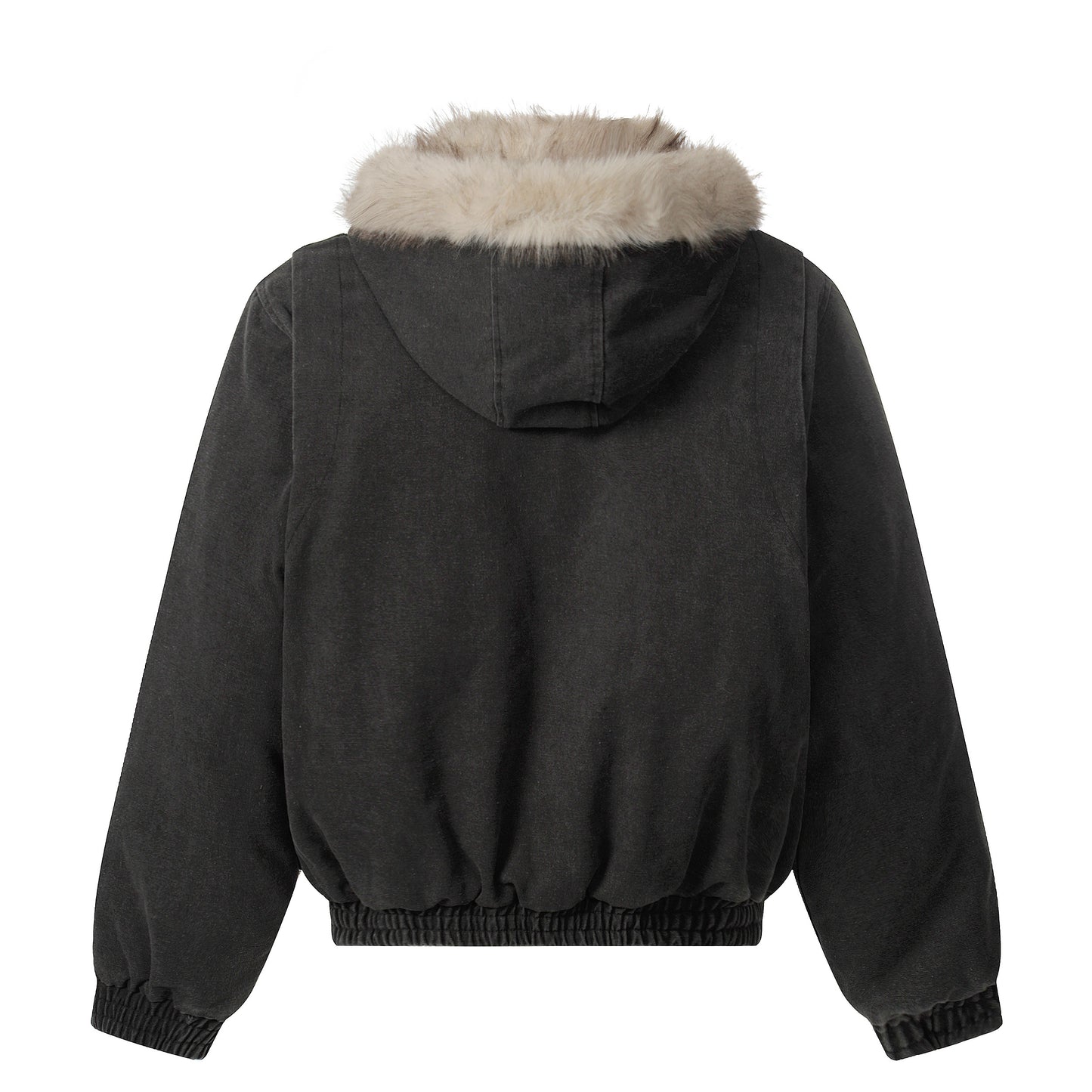 Denim Textured | Fur Streetwear Jacket