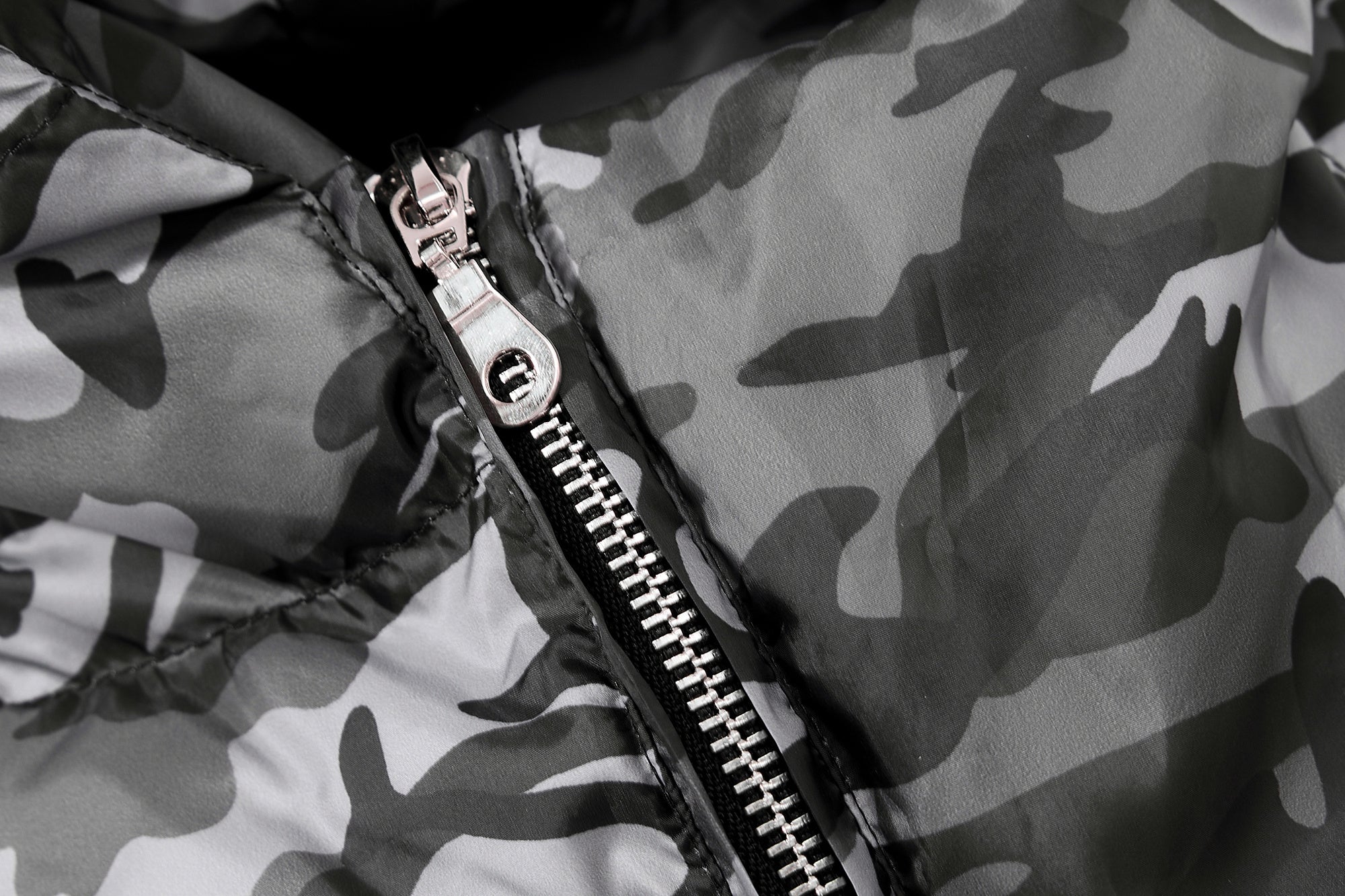 Camo Panel | Short Puffer Jacket