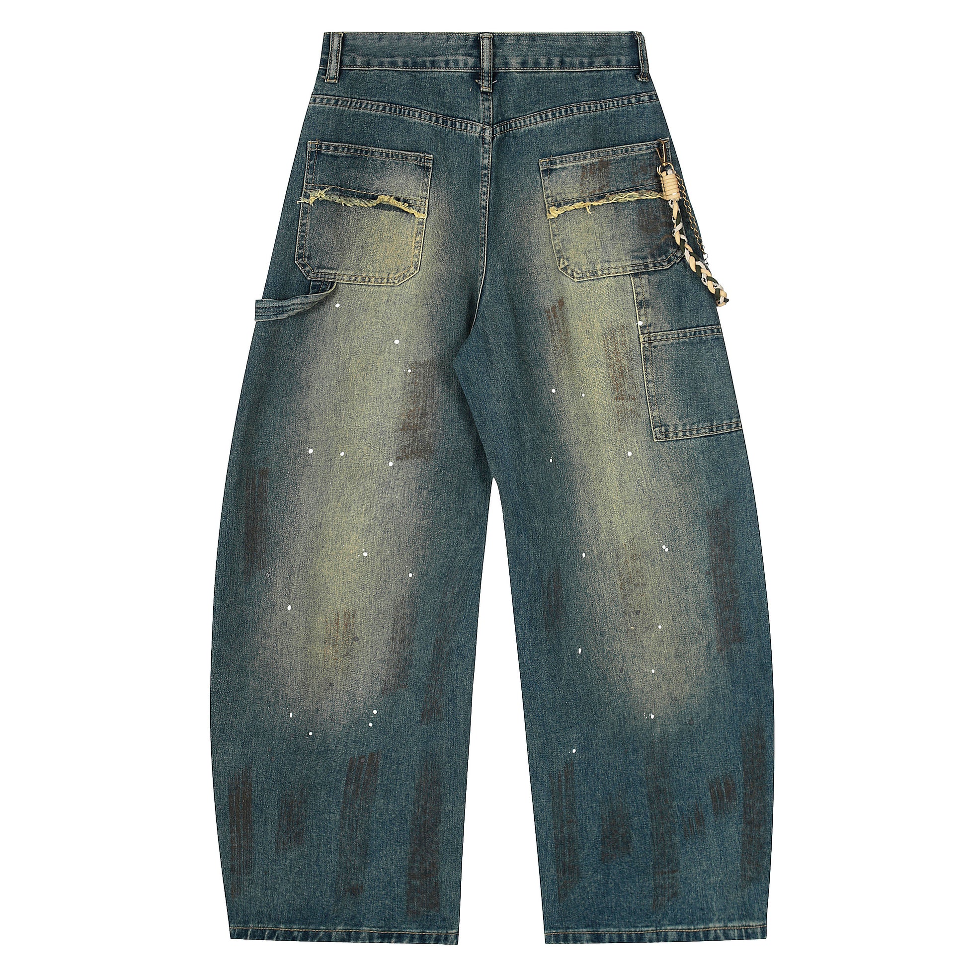 Midnight Fade | Oversized Vintage Wash Jeans - Santo 