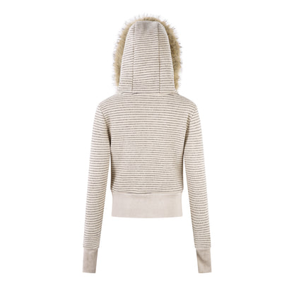 Stone Haze | Washed Denim Jacket with Zip Front - Santo 