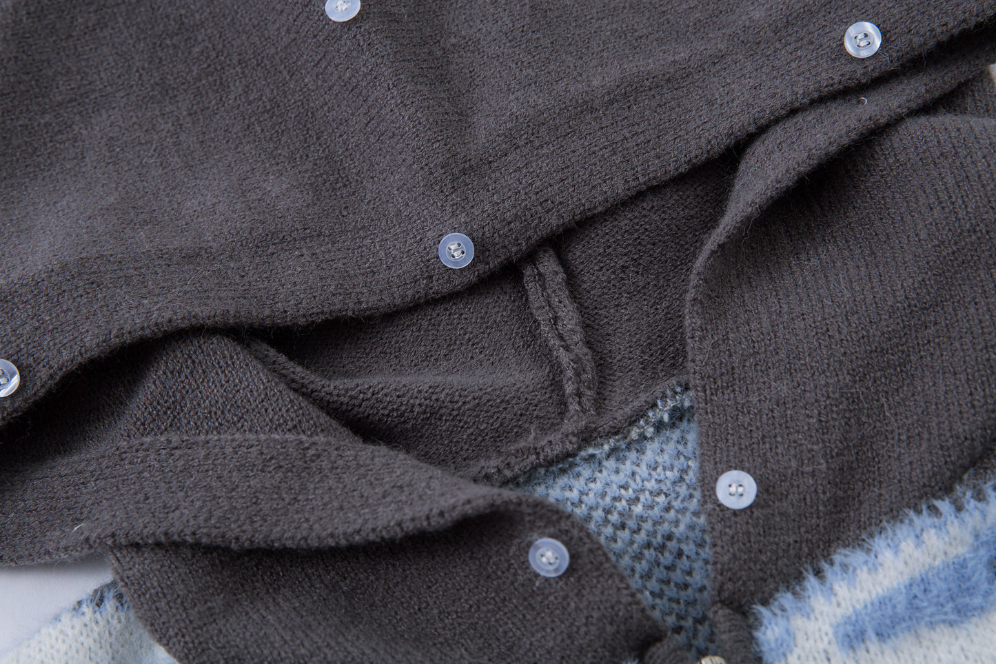 Powder Star | Striped Knit Hoodie with Faux Fur Hood