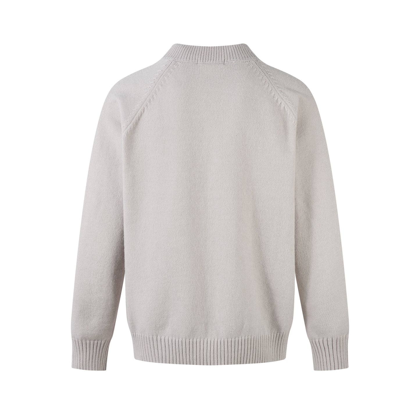 Varsity Button | Mock Neck Knit Sweater