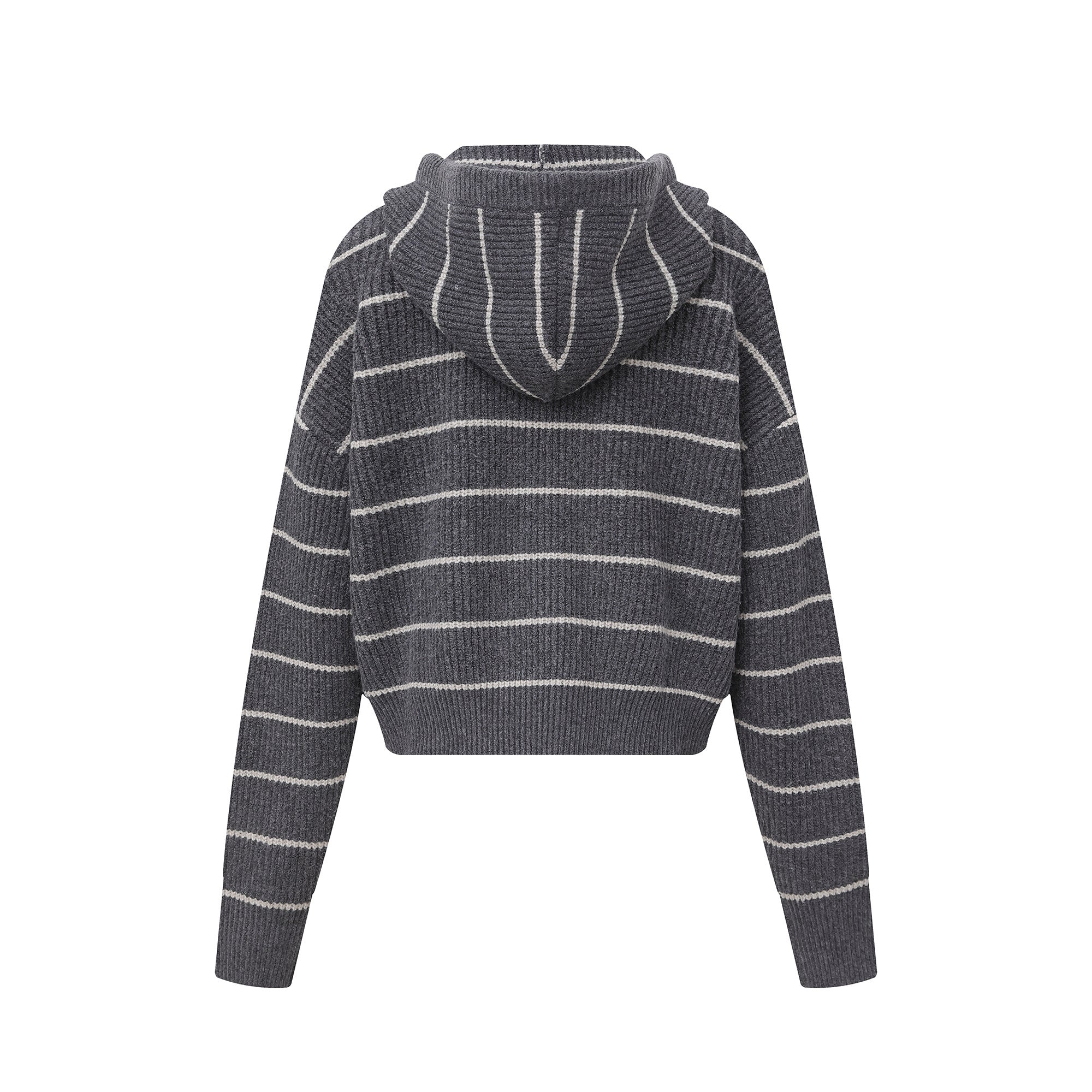 Stripe Hoodie | Button-Up Knit Cardigan