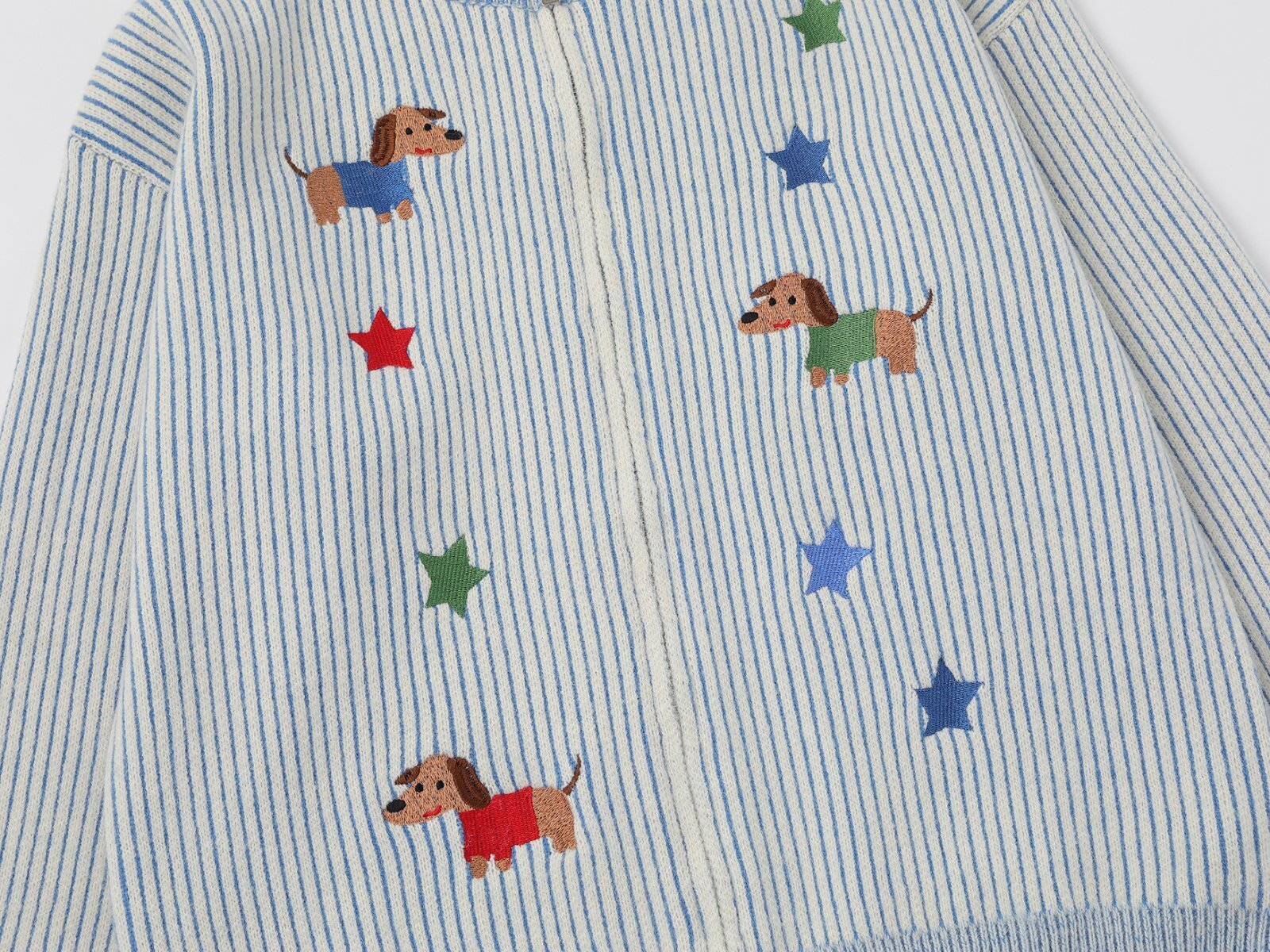 Dog Scarf Knit | Fluffy Pup Sweater with 3D Stripe Detail