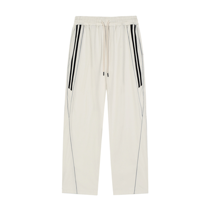 SANTO ORIGINAL - Striped Straight-Leg Joggers