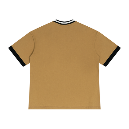 Unisex Color Block V-Neck T-Shirt