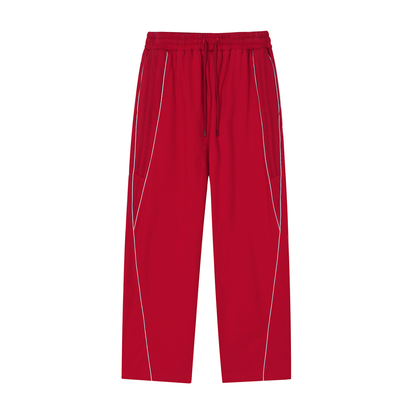 SANTO ORIGINAL - Striped Straight-Leg Joggers