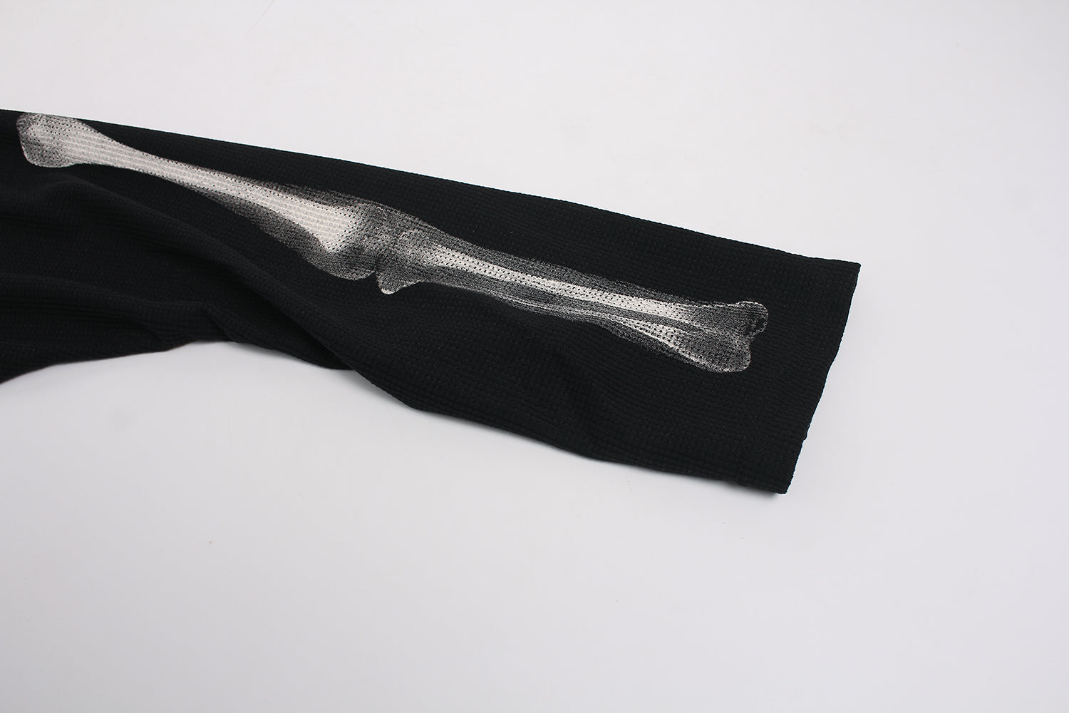 X-Ray Skeleton | Waffle Long Sleeve T-Shirt - Santo 