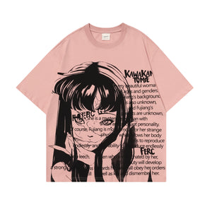 'Anime Girl' T shirt - Santo 