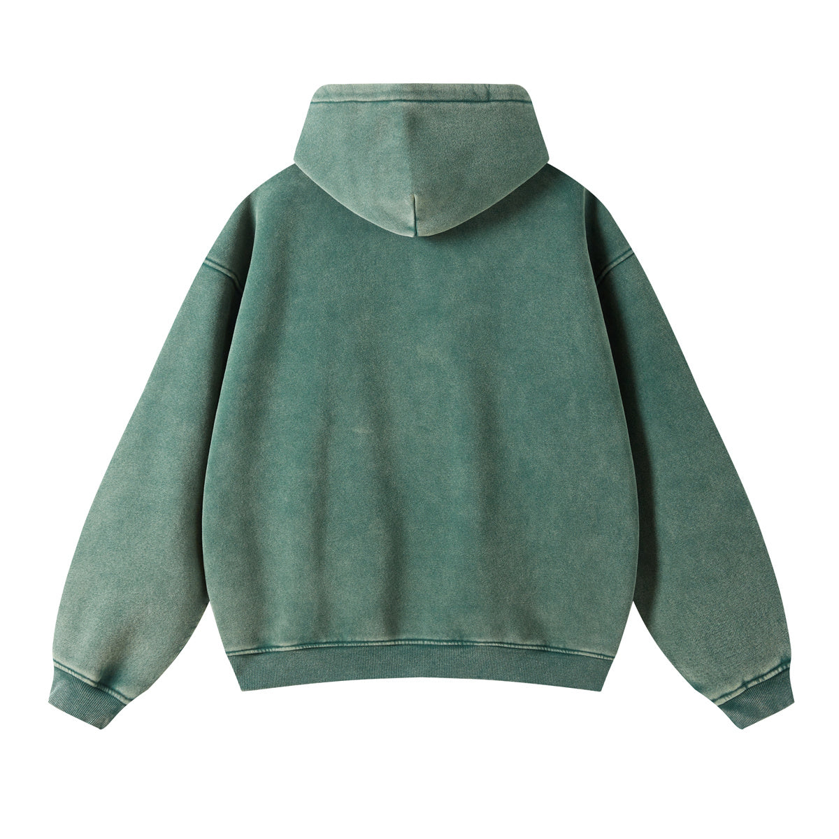 Retro Essence | Washed Oversized Zip-Up Hoodie