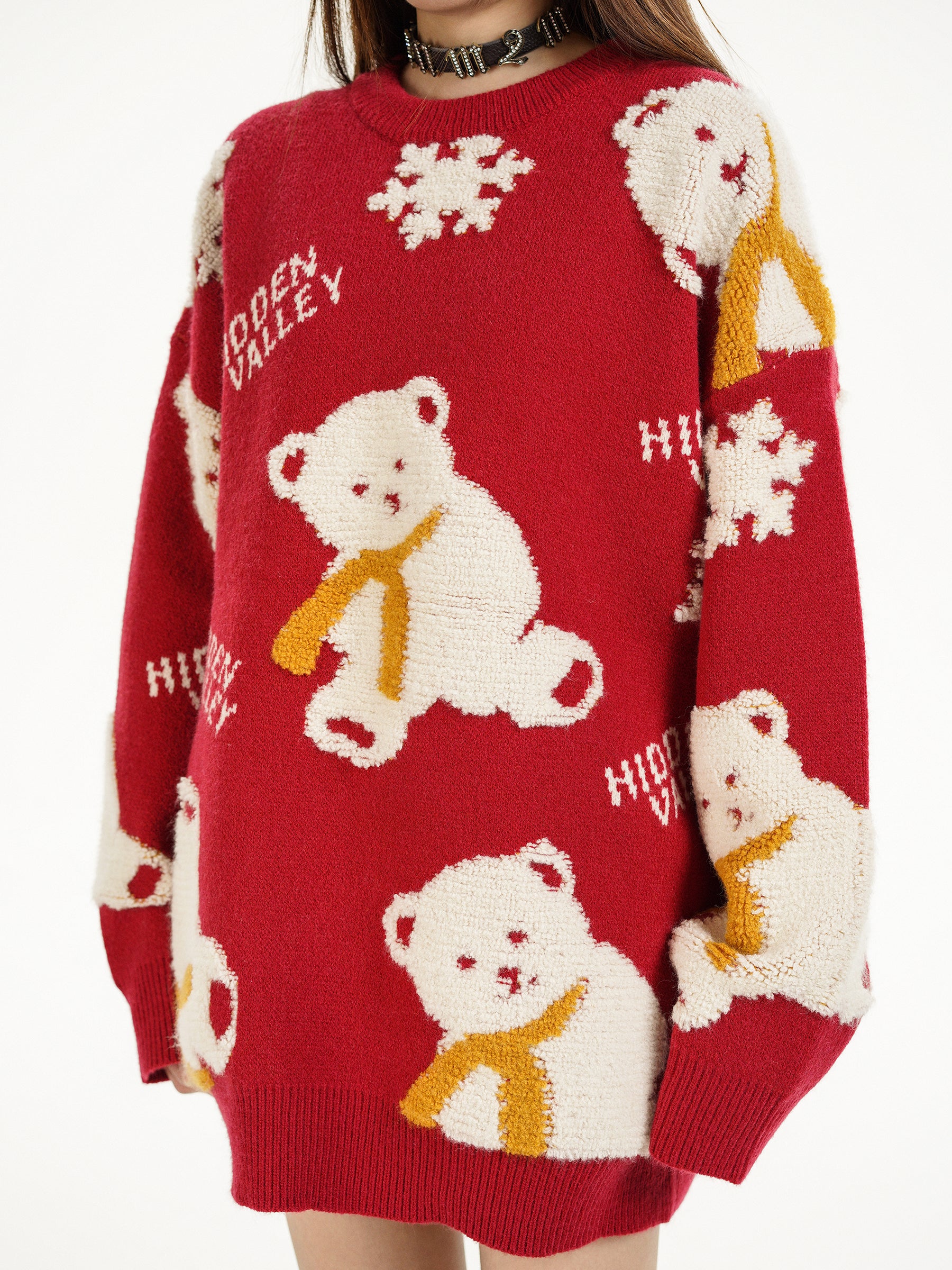 Polar Paws | Pull en tricot douillet avec motif ours en peluche