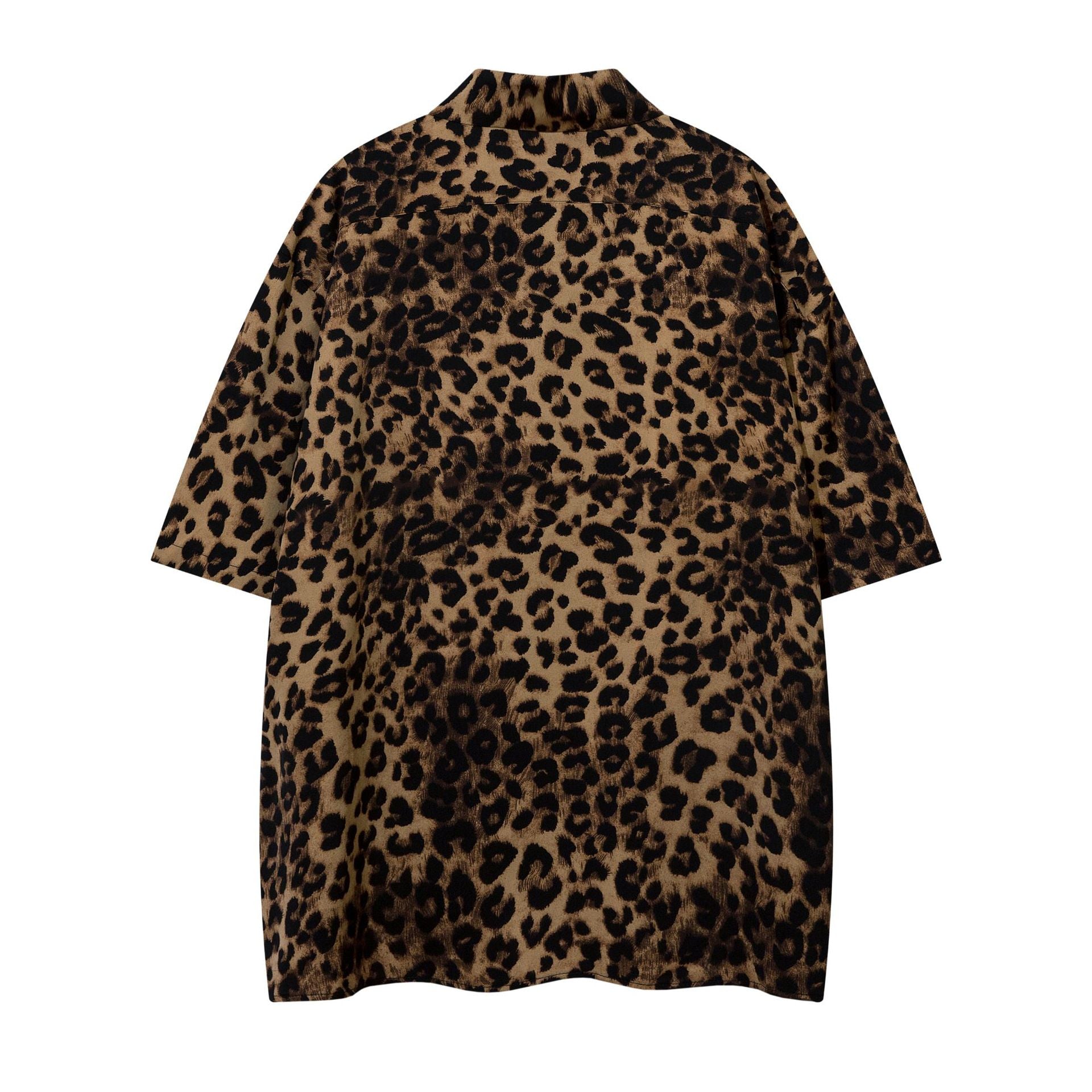 "Leopard Print Short Sleeve" T Shirt - Santo 