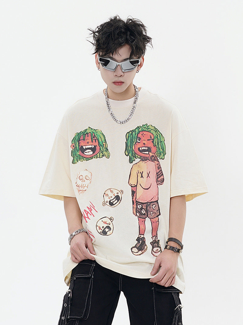 Cartoon | Manga Graphic Print T Shirt