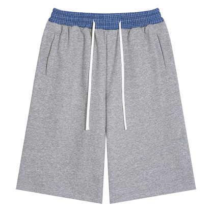 SANTO Essentials Plaid Waistband Shorts