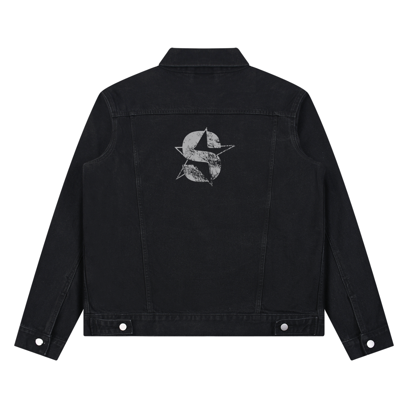 Unisex Vintage Wash Denim Jacket