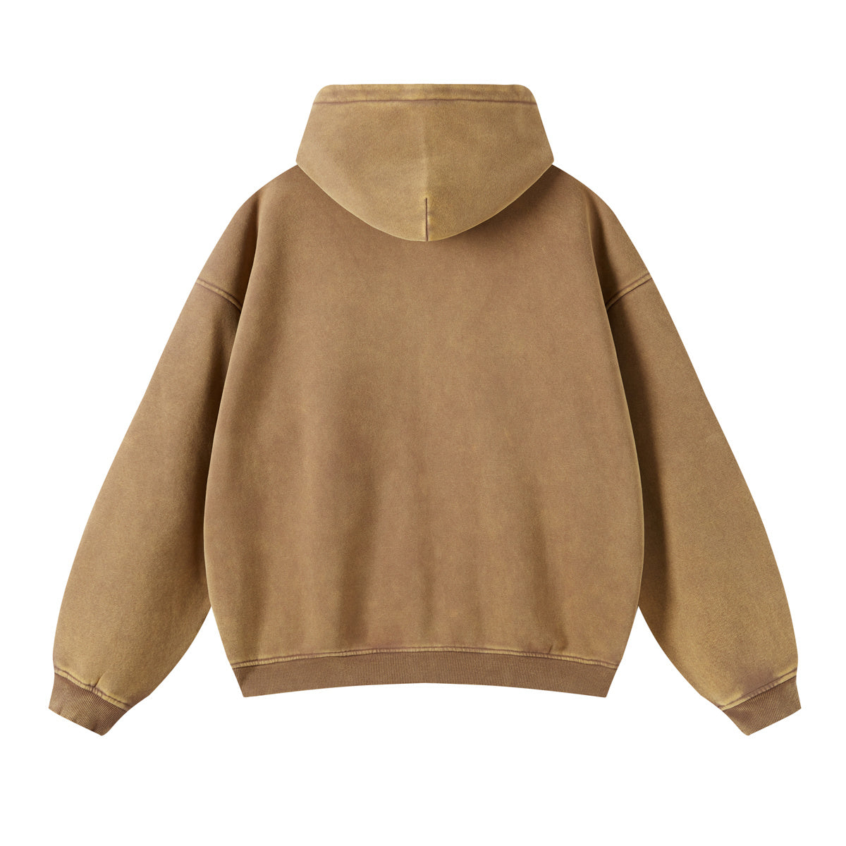 Retro Essence | Washed Oversized Zip-Up Hoodie