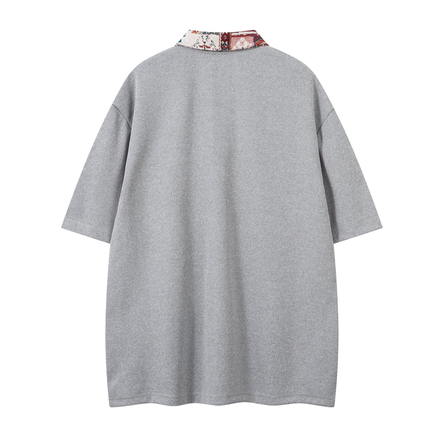 Patchwork Collar Design | Polo Shirt - Santo 