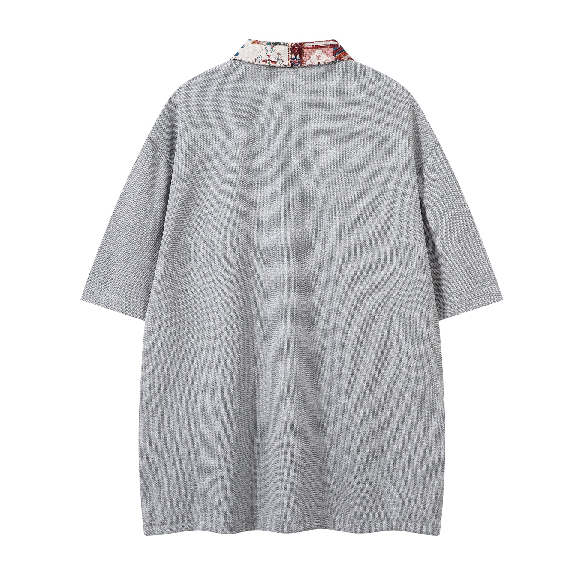 Patchwork Collar Design | Polo Shirt - Santo 