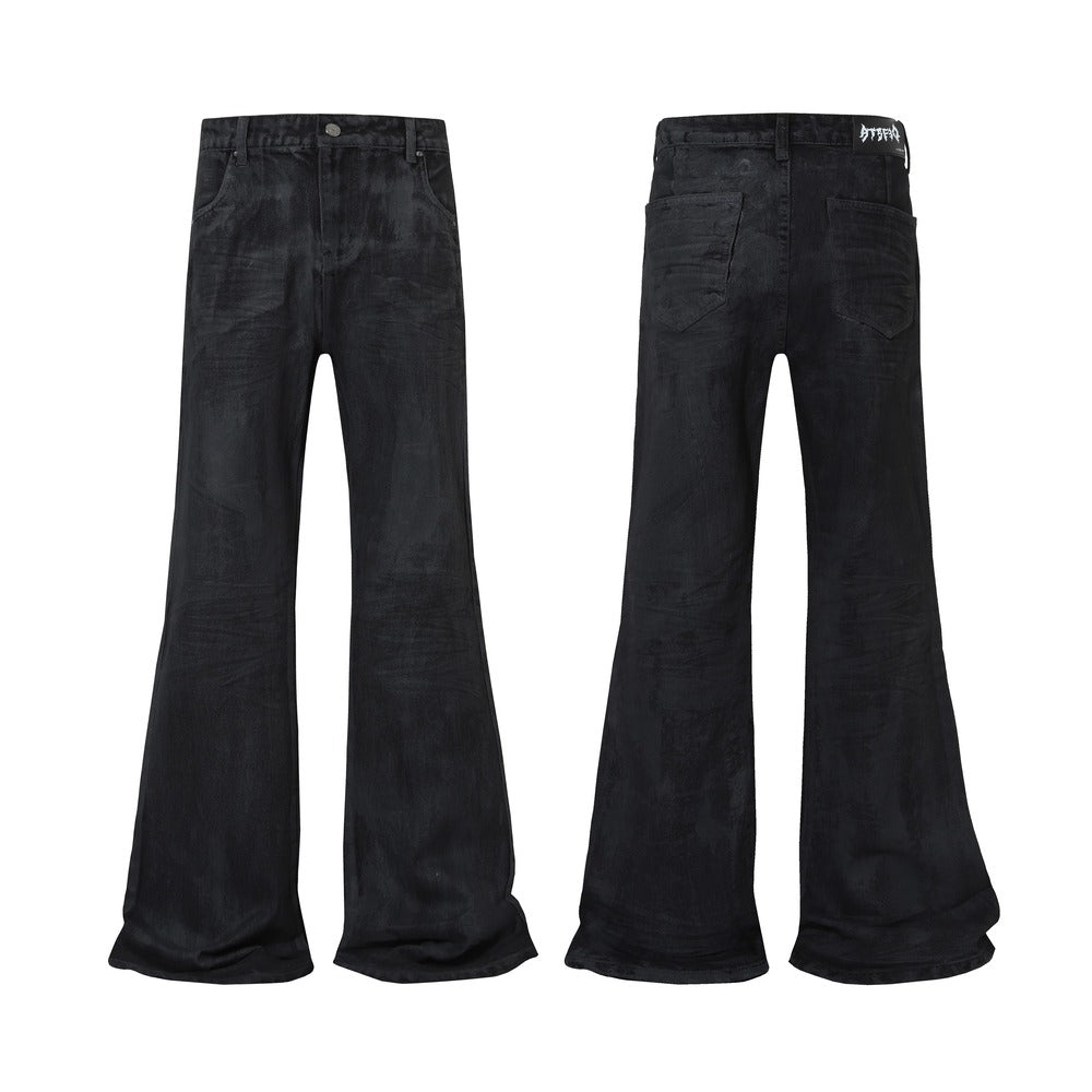 Washed Black Flare | Stacked Jeans - Santo 