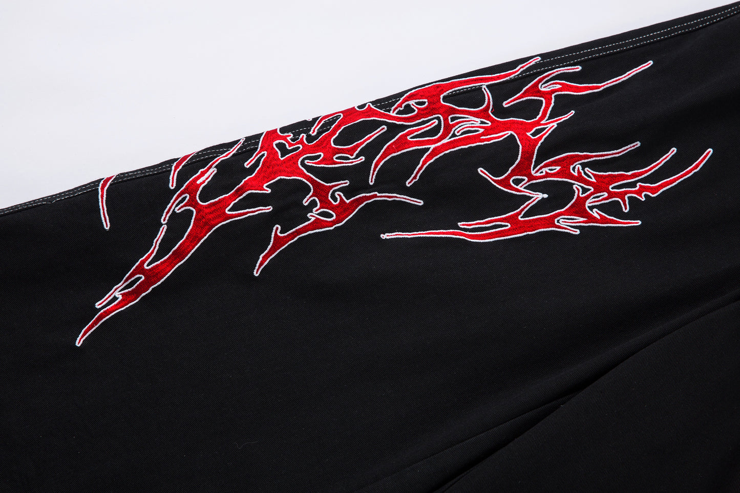 Flame Graphic | Baggy Jeans - Santo 