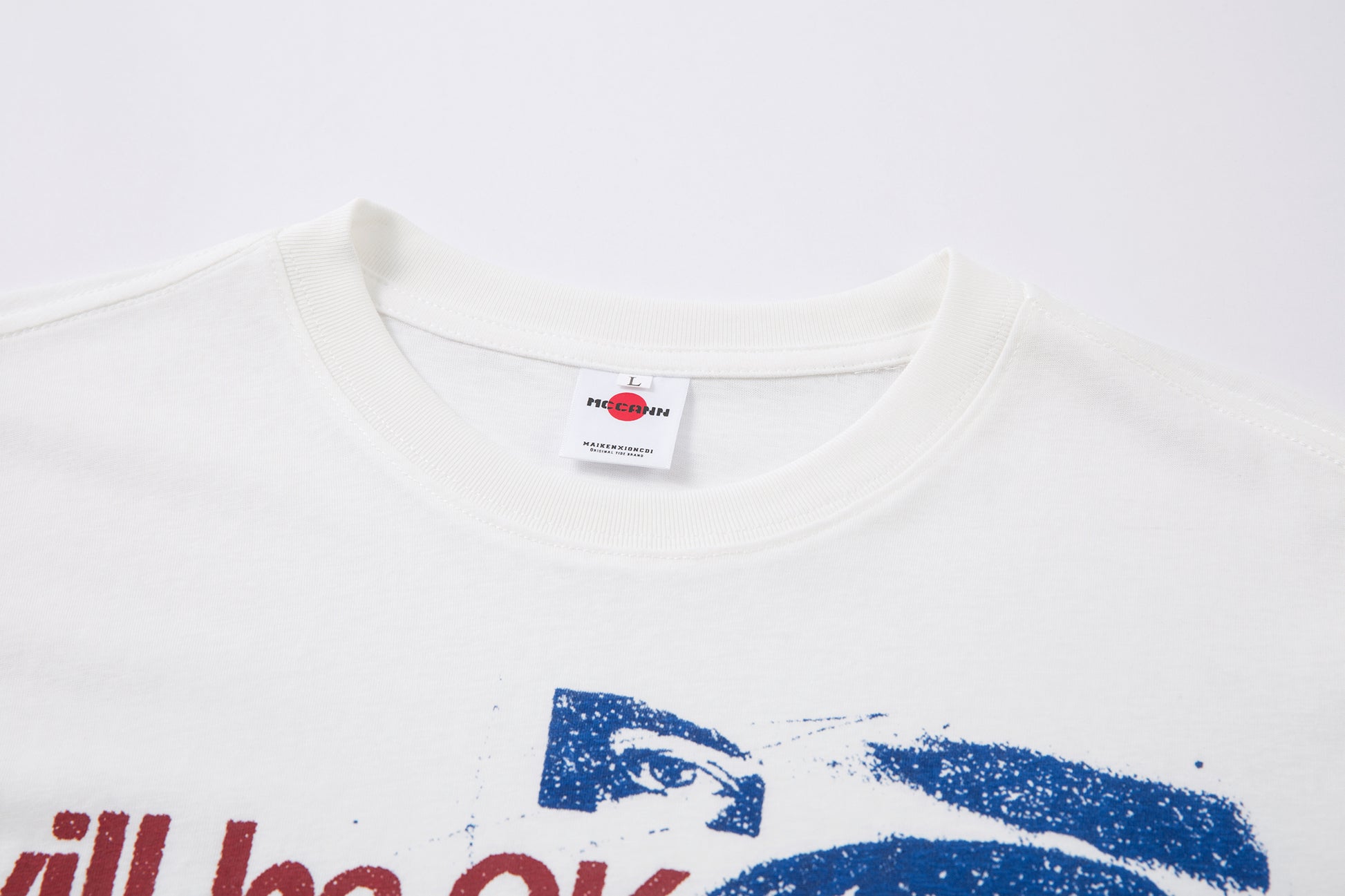 Oversized Eyes Print | Street Sweatshirt - Santo 