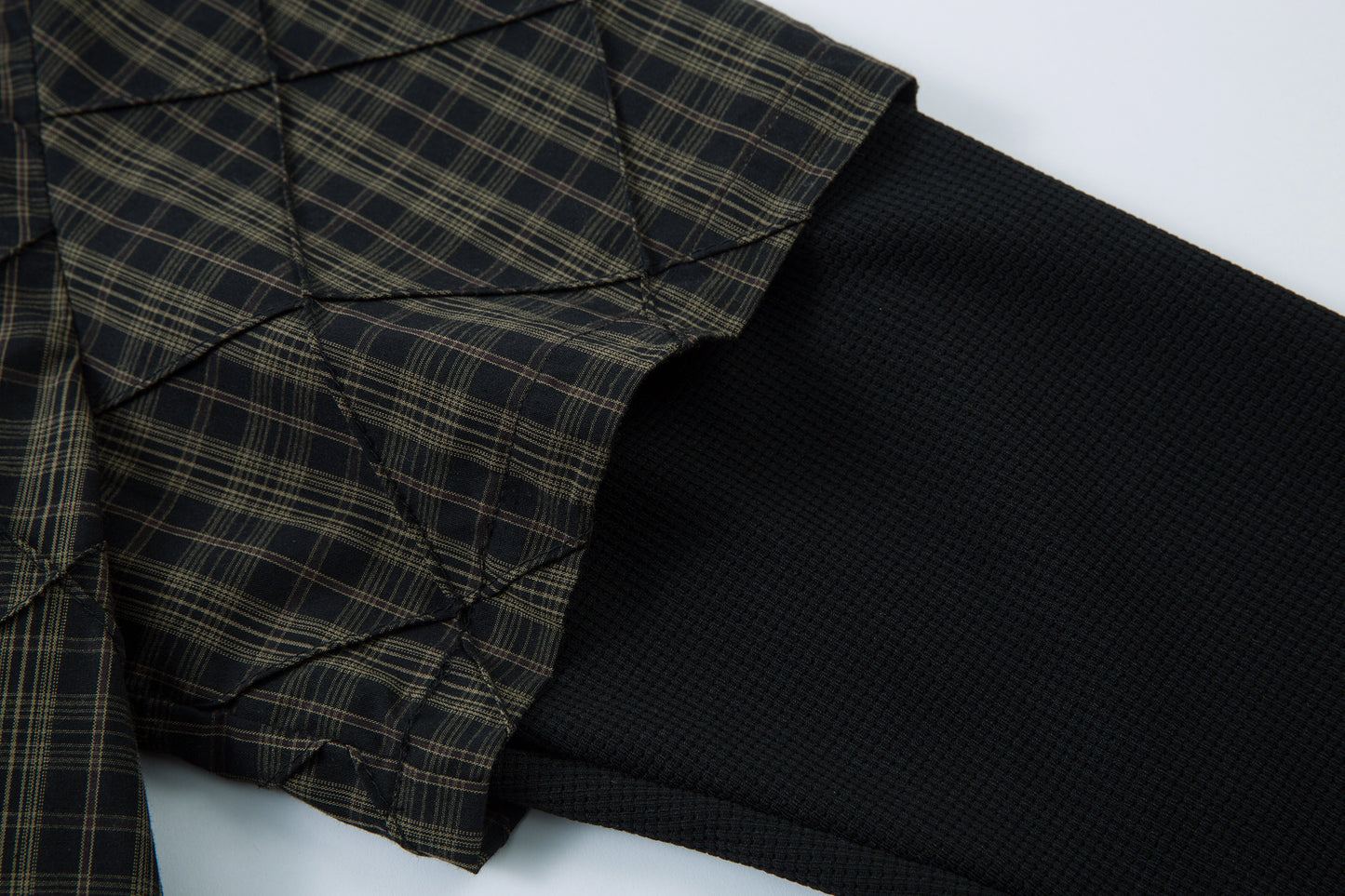 Layered Plaid Shirt | Street Sweatshirt - Santo 