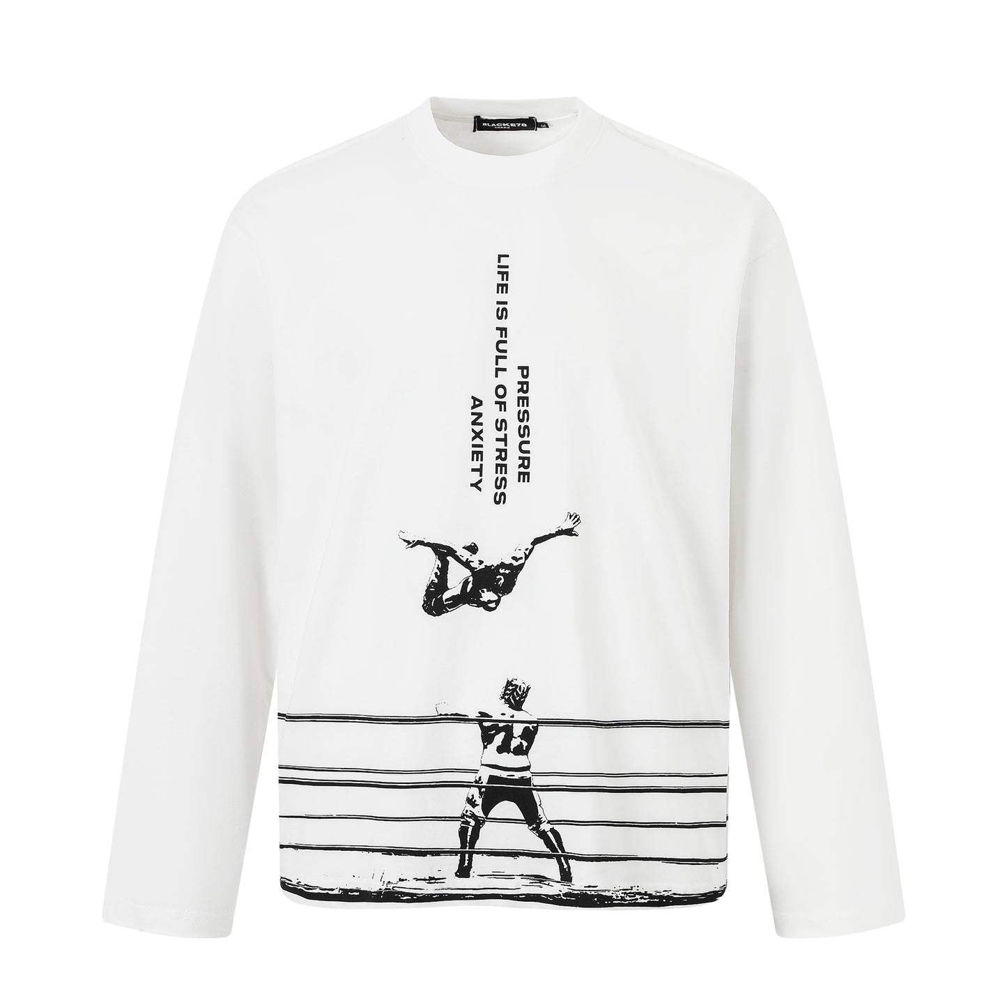 Wrestling Graphic Print | Streetwear Sweatshirt - Santo 