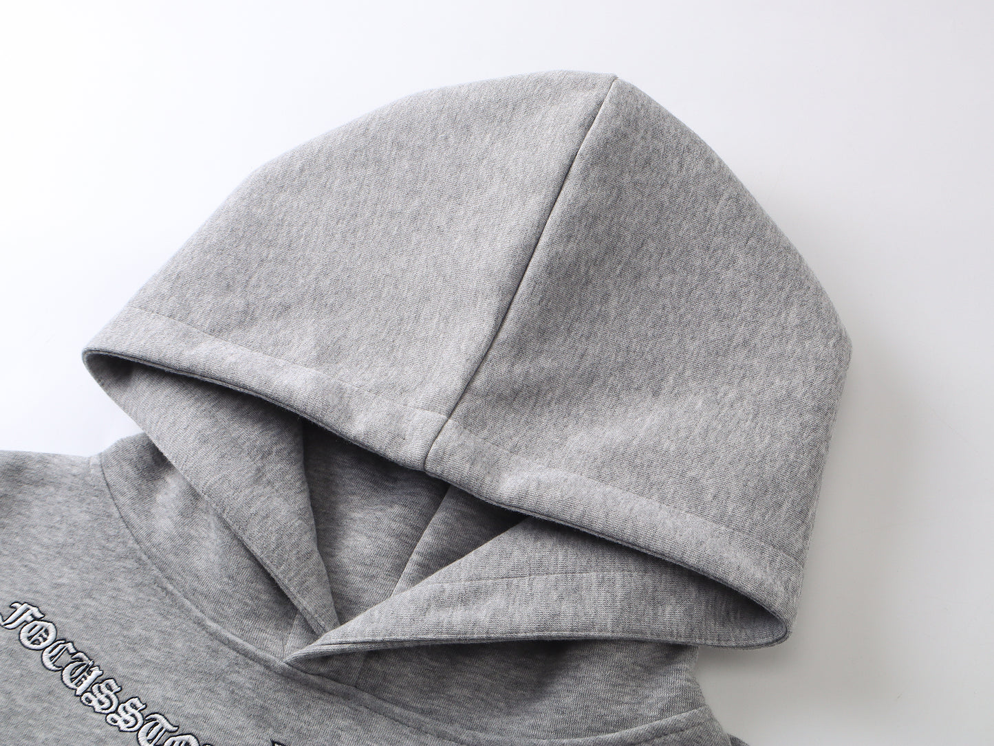 Gothic Logo Embroidered | Oversized Hoodie - Santo 