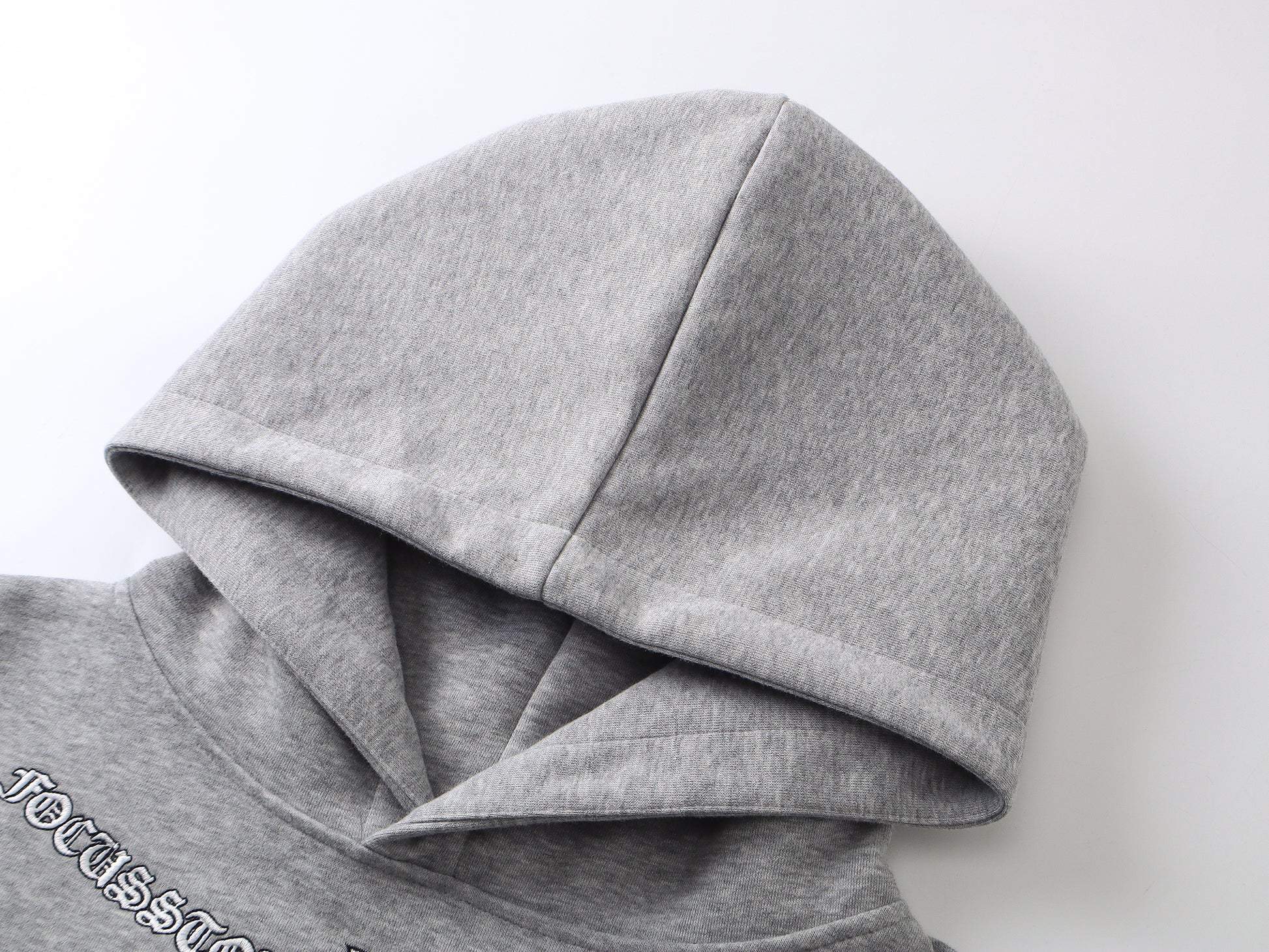 Gothic Logo Embroidered | Oversized Hoodie - Santo 