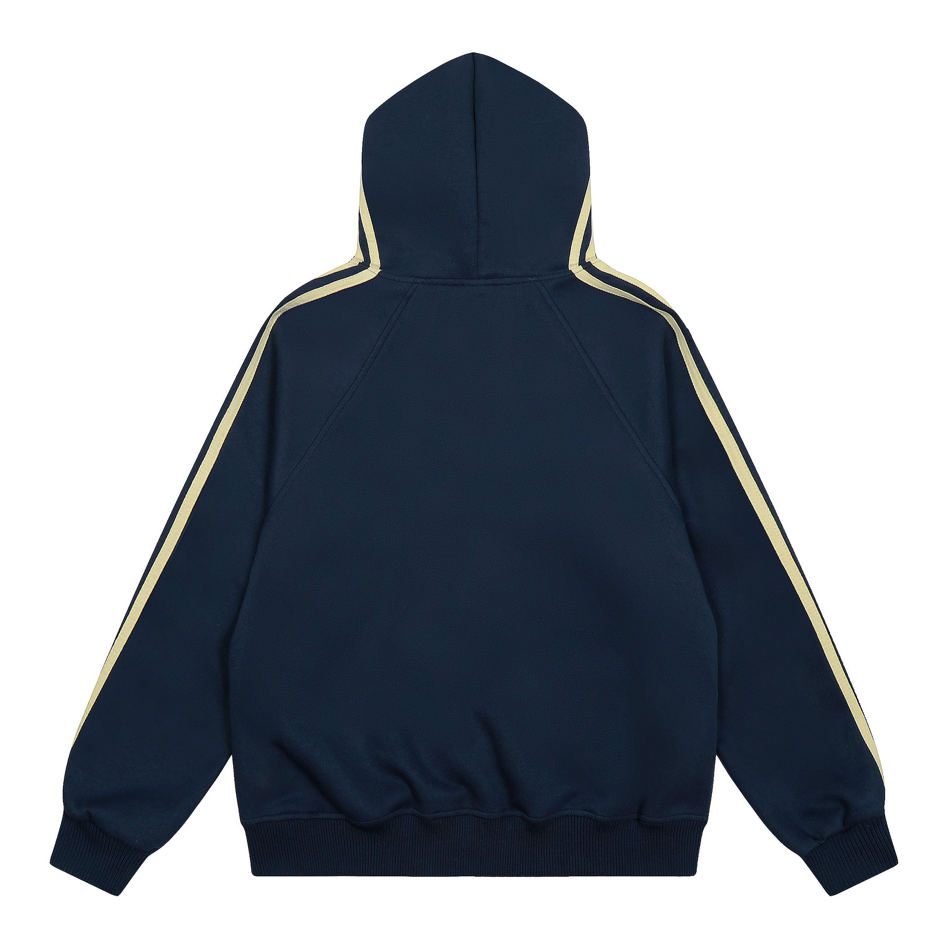 Retro Stripes | Varsity Zip Up Hoodie - Santo 