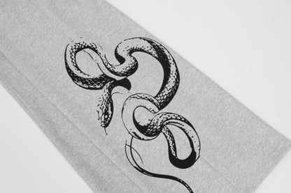 Snake Print | Baggy Sweatpants - Santo 