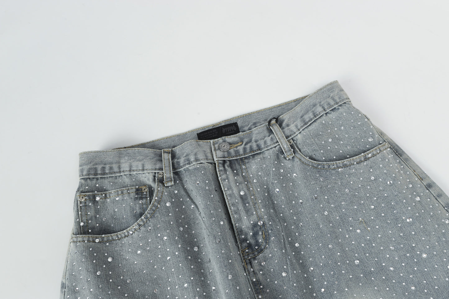 Sparkling Rhinestone | Denim jeans - Santo 