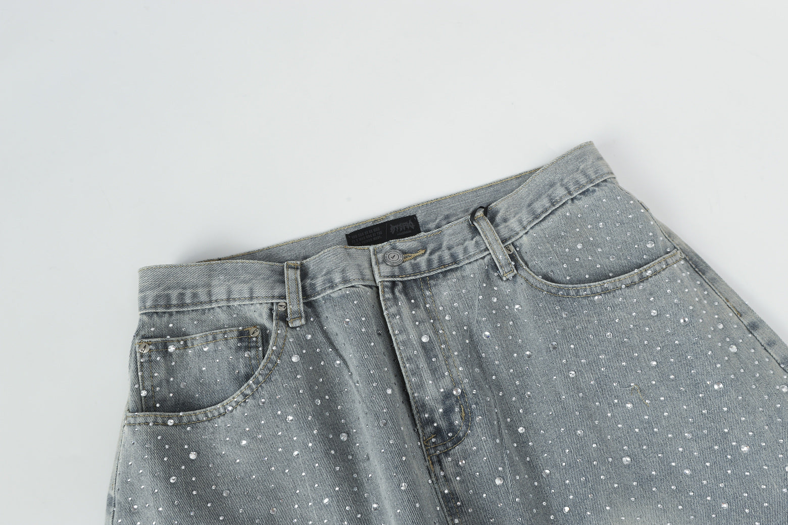 Sparkling Rhinestone | Denim jeans - Santo 