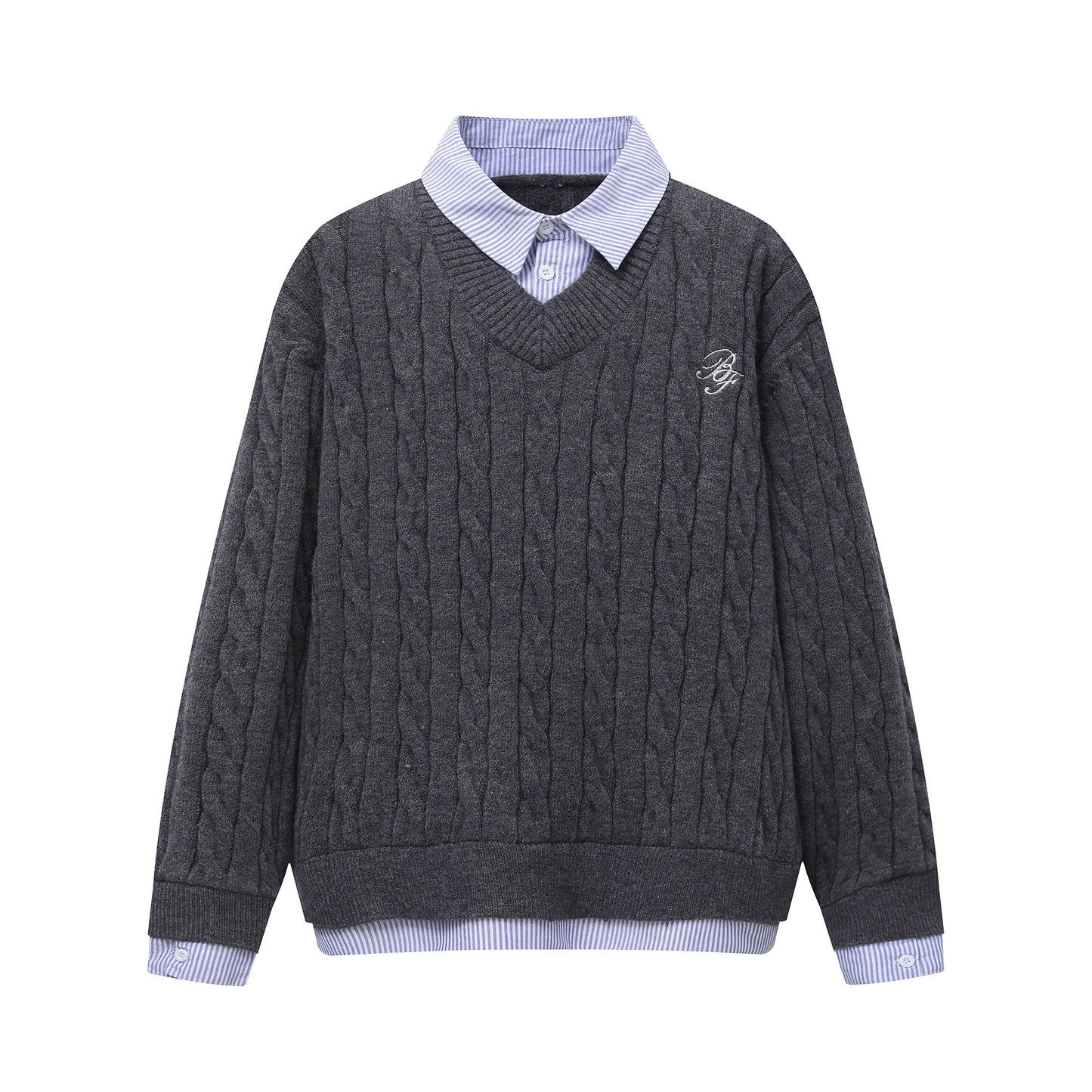 Psycho Reaper | Pull en tricot à motif foncé