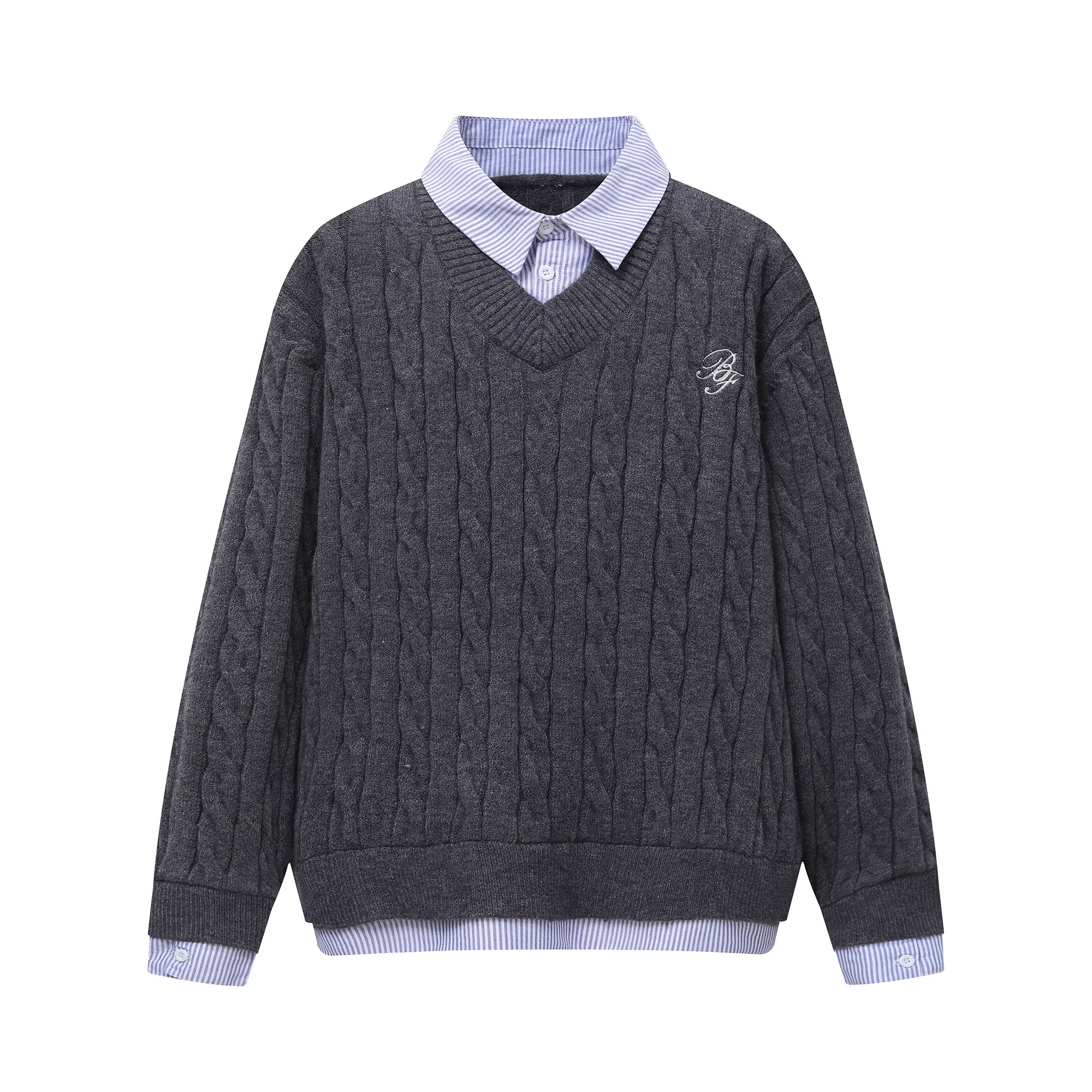 Psycho Reaper | Pull en tricot à motif foncé