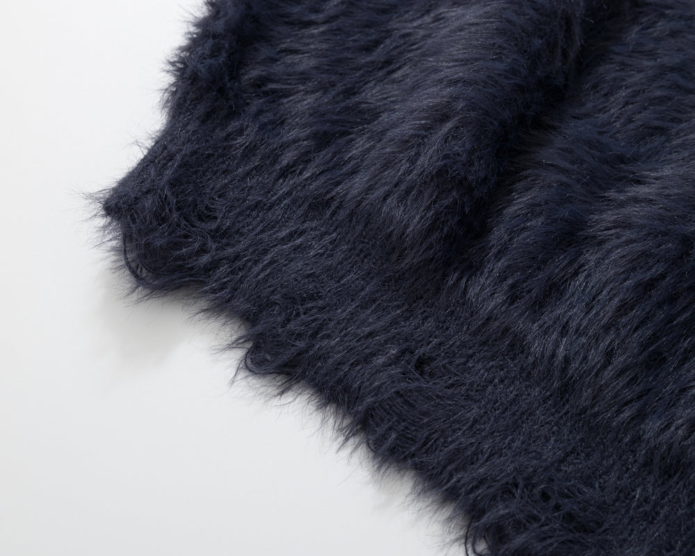 Preppy Fuzz | Mock-Layered Tie Collar Sweater - Santo 